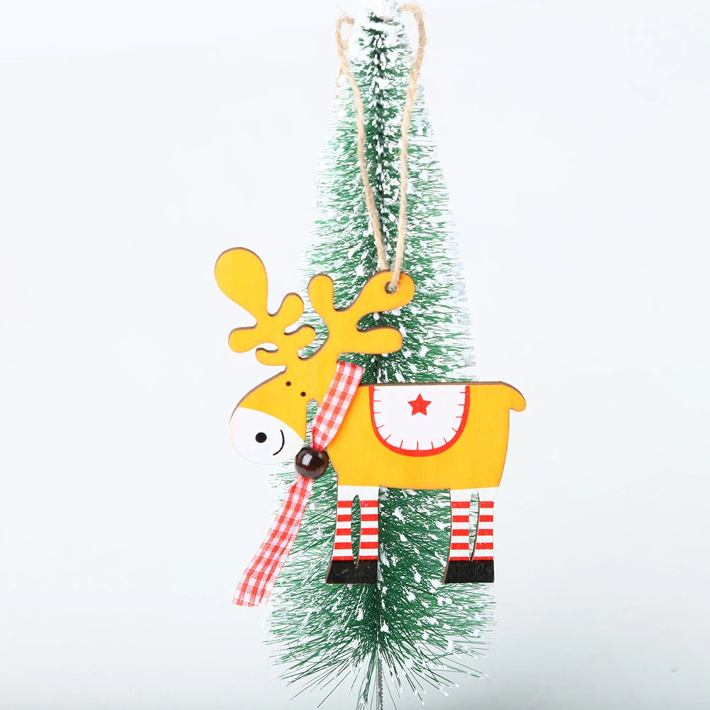 Новейший Рождественский стол деревянный дом украшения Творческий Дерево фон