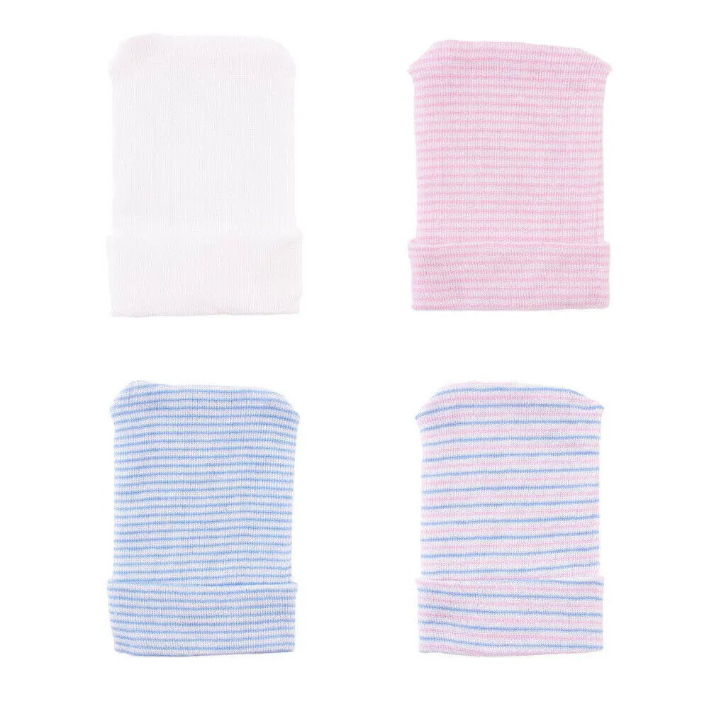 

Newborn Baby Girl Caps Infant Stripe Striped Outdoor Casual Beanie Hospital Hat Caps 2019 New