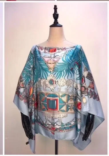 

African Clothes For Women Free Size One-shoulder Sexy Lady Silk Blouse Middle East Fashion Women Blouse clothes for Beach club