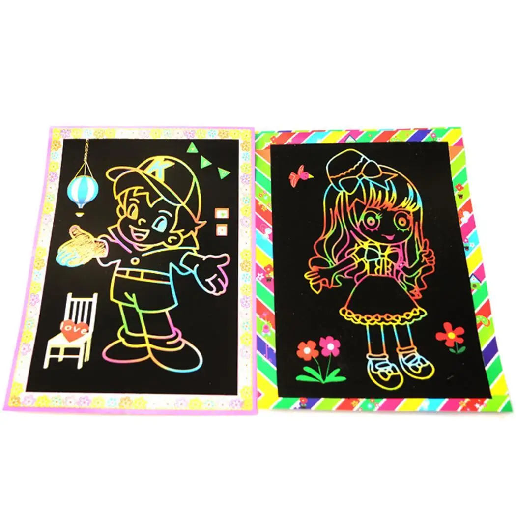 Сделай Сам Дети учебное Рисование книга свободные случайный лист царапины