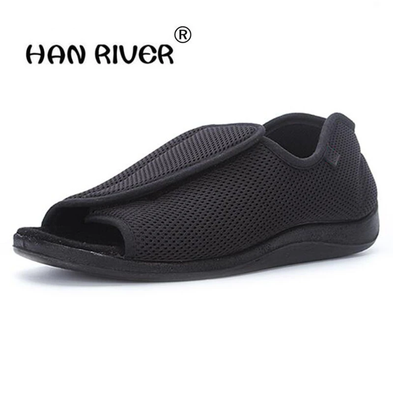 Обувь для диабетиков Сезон весна лето пожилых людей с широкой подошвой среднего