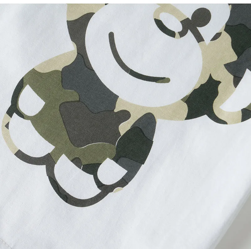 Футболка с принтом обезьяны для мальчиков качественная летняя детская футболка