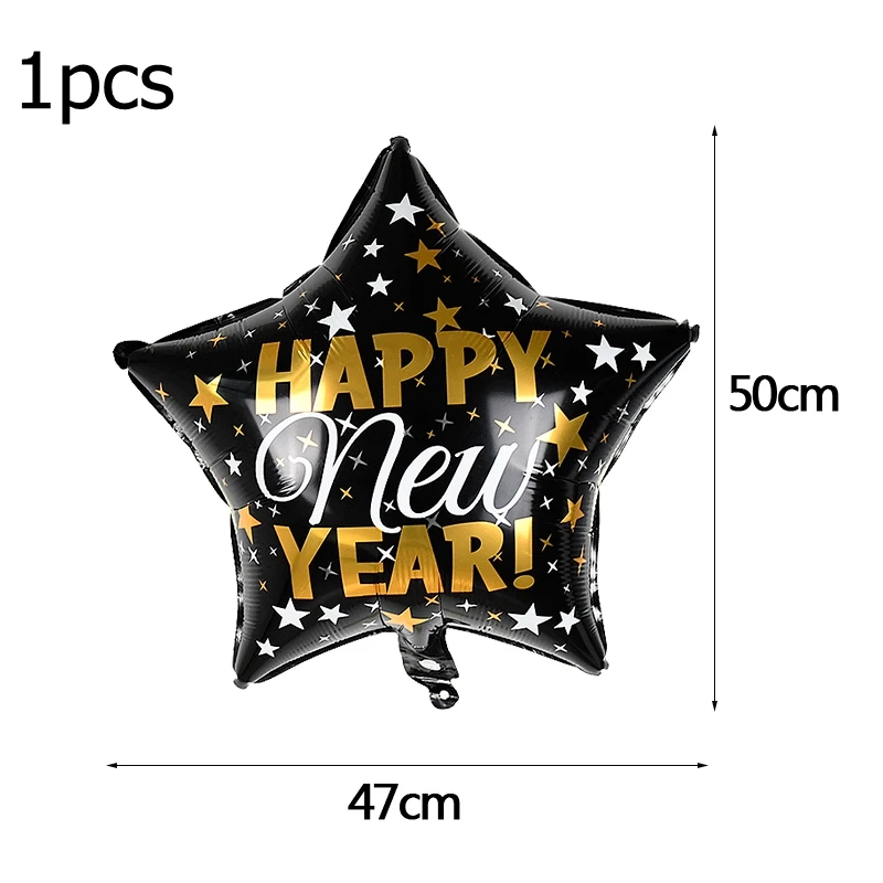 happy new year Счастливый год фольгированные воздушные шарики с буквами и цифрами рождественские украшения для дома вечерние воздушные шары из розового золота новогодний декор - Цвет: happy new year