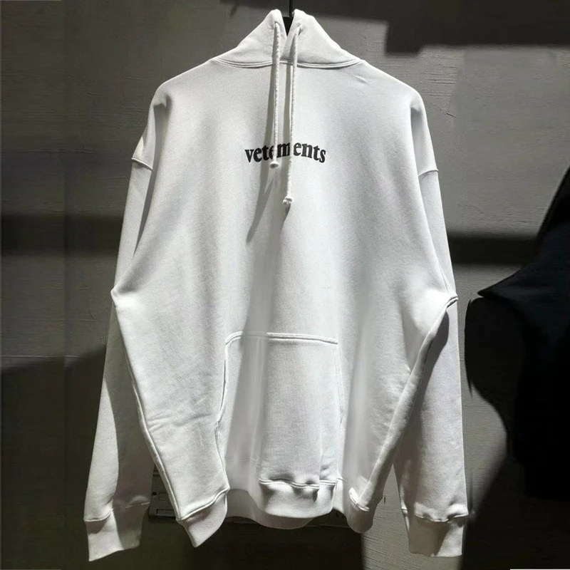 

Street Loose High Embroidered Vetements Hoodie Men Women 1:1 Best Quality VTM Pullover Hoody Big Tag Patch Vetements Sweatshirts
