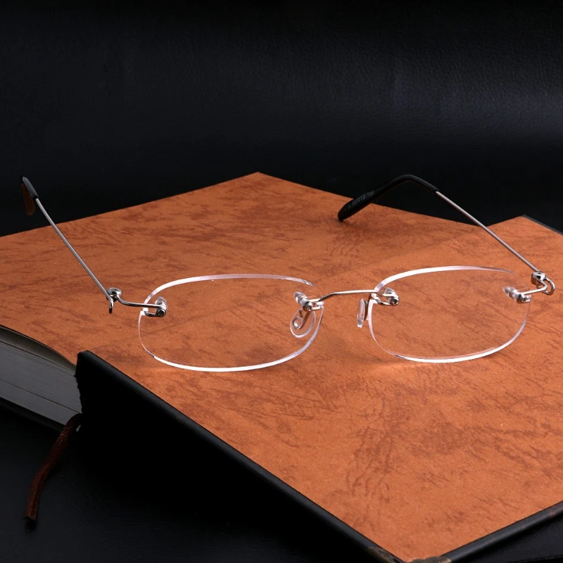 

Women Men Metal Rimless Reading Glasses Eyeglasses Readers +1 +2 +3 +4 M89E