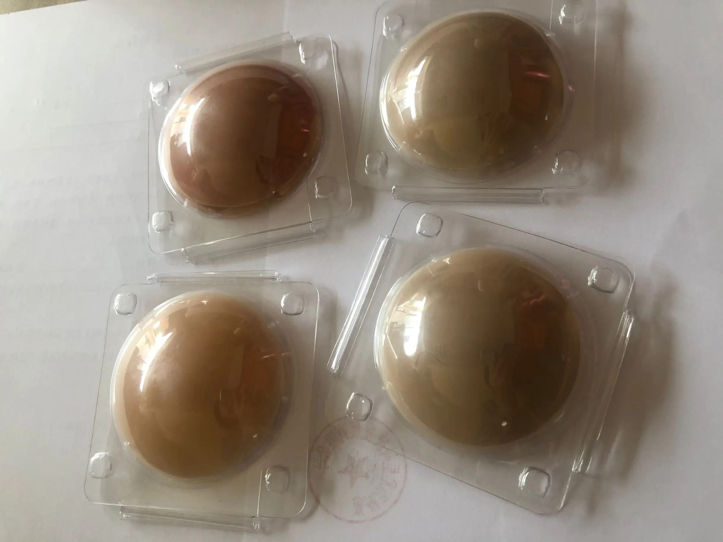 100-pairs Ultra-thin Silicone Reusable Nipple Cover Adhesive No Glue Waterproof Pasties for Women