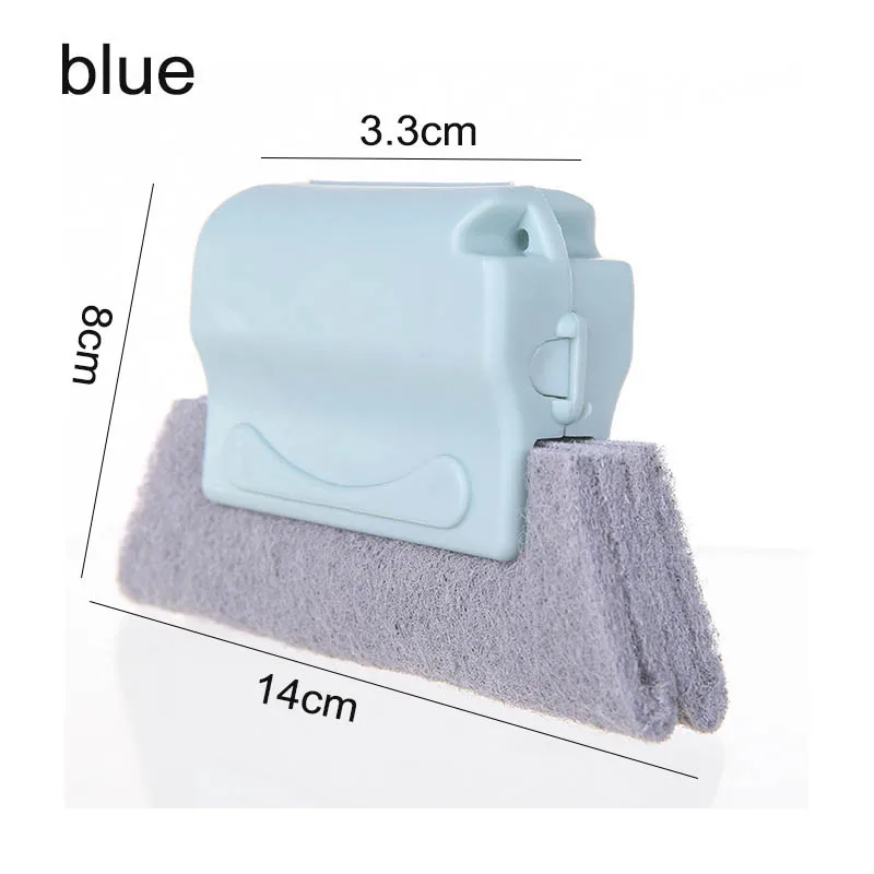blue Полезная щетка для очистки окон из микрофибры, очиститель для кондиционера с моющимся венецианским слепым лезвием, чистящая ткань - Цвет: blue