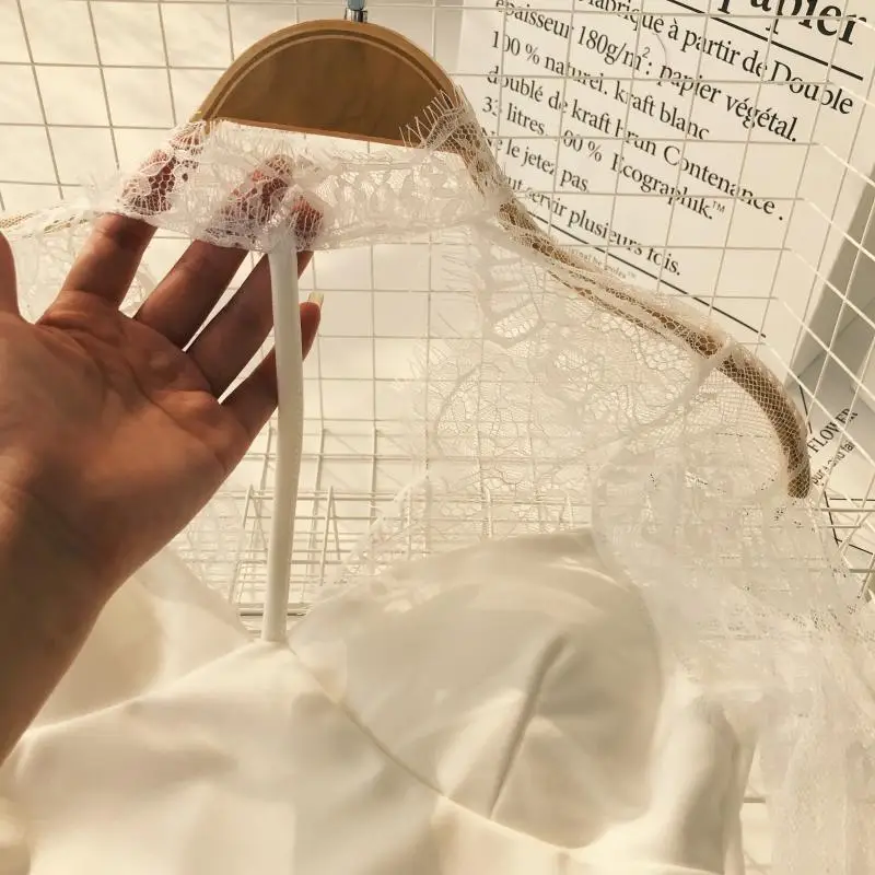 Лето осень новый джемпер с v образным вырезом кружевные короткие топы длинными