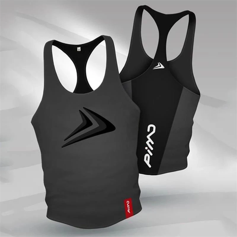 

Men Tank Top Y Back Muscle Sleeveless Shirts for Men Workout Fitness Polyester Hight Elasticity Quick-dry
