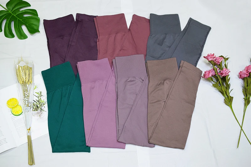 2019 Бесшовные женские штаны для йоги фитнеса пуш ап хип спортзала леггинсы