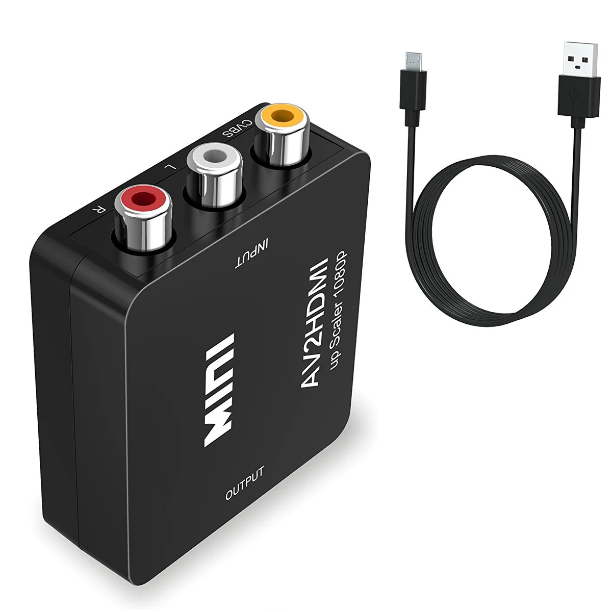 Преобразователь видео SOONHUA Mini RCA AV в HDMI композитный конвертер AV2HDMI для 1080P HDTV PS3 DVD