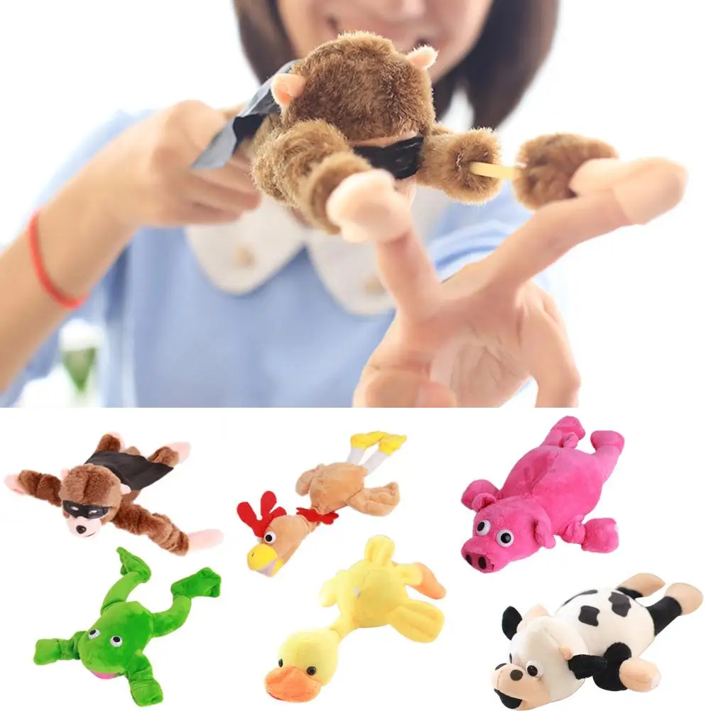 Летающая обезьяна утка петух лягушка корова Рогатка дети фаршированные животные