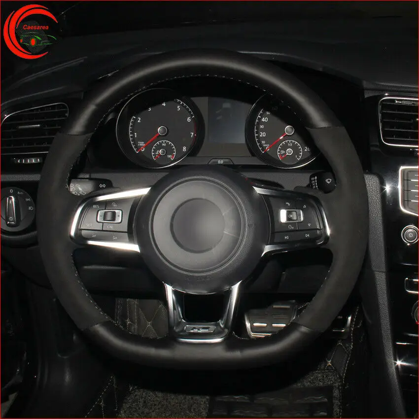 

Рука Сшитый Кожаный чехол рулевого колеса автомобиля для Volkswagen Arteon (R-Line) 2017-2019