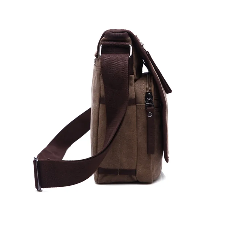 Сумка-мессенджер Scione Мужская холщовая повседневная портативная Сумочка на плечо