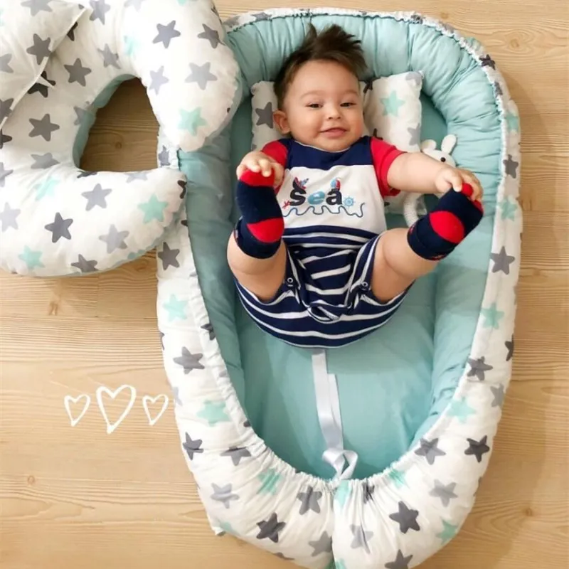 Матрас детский хлопковый мягкая кровать для путешествий в кроватку бампер