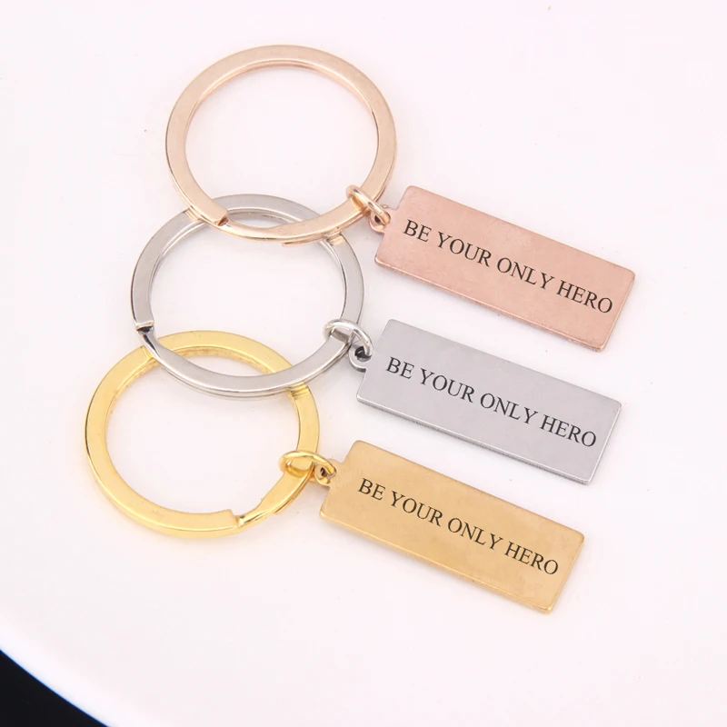 Будьте единственным героем горячая Распродажа брелок из нержавеющей стали