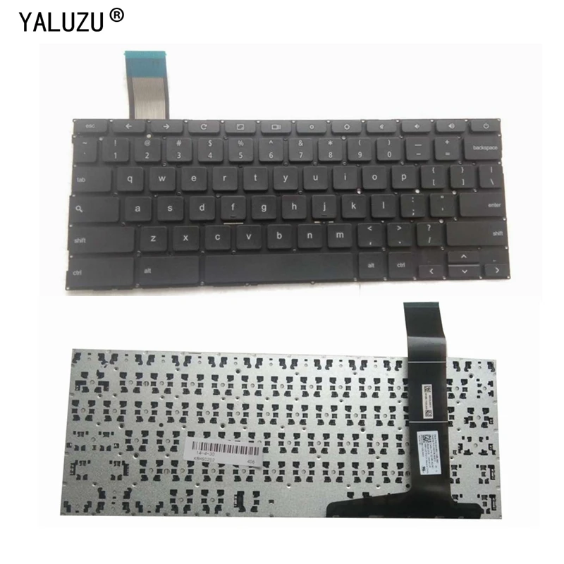 Новая черная клавиатура YALUZU для ноутбука Asus Chromebook C201P C201PA C202 C202S C202SA без рамки