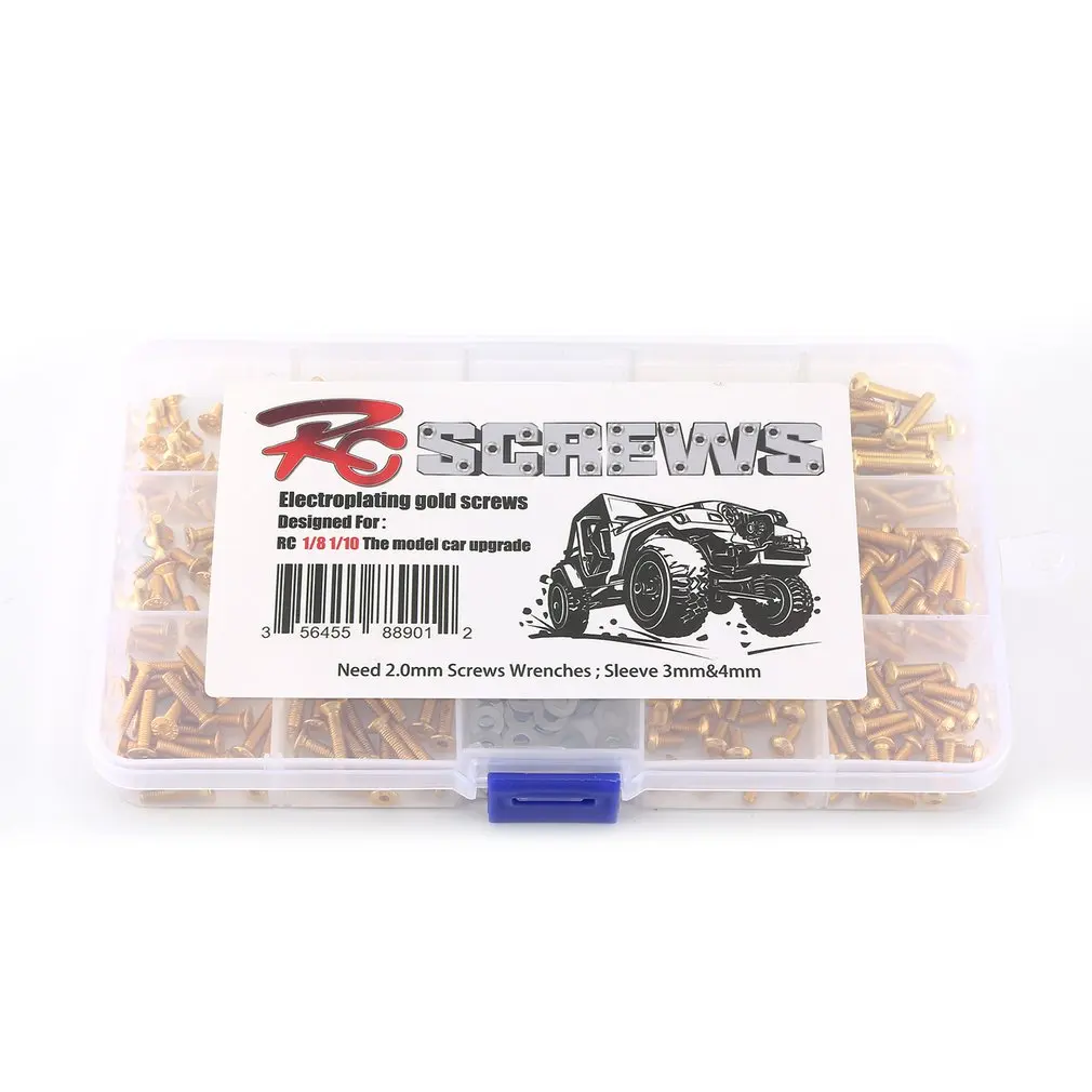 Car Parts Accessories Screws Box Set For 1/10 Hsp Traxxas Tamiya Hpi Kyosho D90 Src10 Remote Control Rc 180Pcs | Игрушки и хобби
