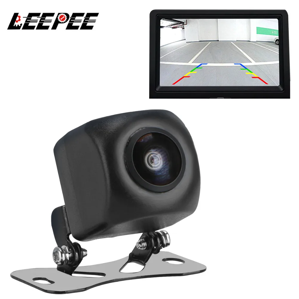 

LEEPEE 170° Wide Angle Parking Assistance Kit Car Rear View Camera Night Vision 1280x720 High-definition Lens Fisheye