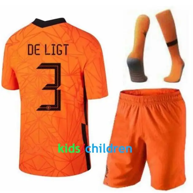 

2020 2021 Children Holland Netherlands Kids + Men Jerseys DE JONG Trainingspak Voetbal Tenues Chandal VIRGIL Ligt Kits