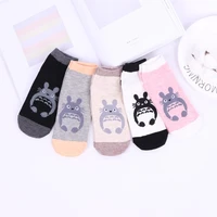5 pairslot anime totoro cartoon cute sock women cotton socks anime socks cosplay fans gift autumn winter fashion socks