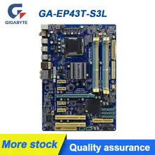 For GIGABYTE GA-EP43T-S3L Desktop Intel P43 Motherboard LGA 775 DDR3 USB2.0 support Core 2 Extreme 2 Quad cpus ATX Placa-mãe