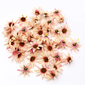 24 шт., большой искусственный цветок, красная головка, свадебное Вечерние шение для дома, венок сделай сам, скрапбукинг, Подарочная коробка, ремесло