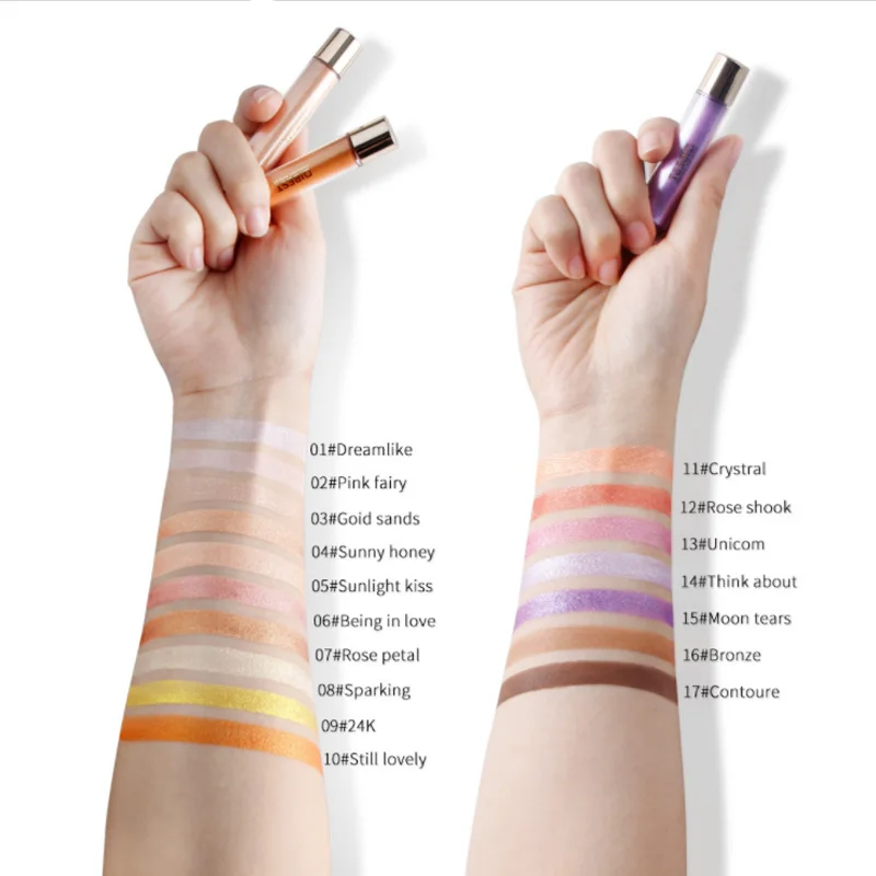 Блестящий бронзер для тела светящиеся тени век волшебные Iluminador блестящие