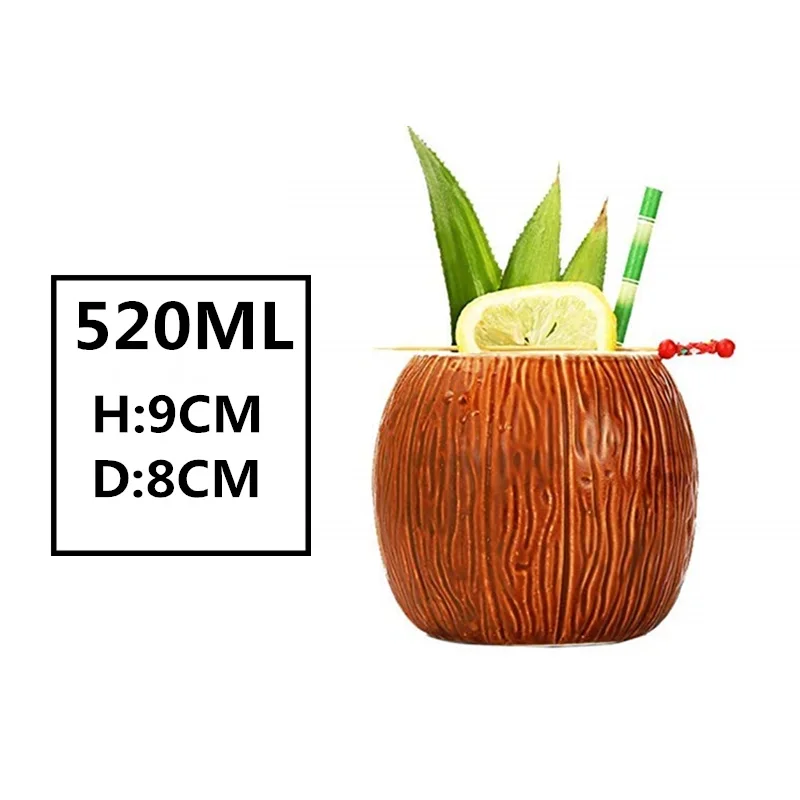 Новые Hawaii Tiki кружки, кружки для коктейлей, пивные кружки для напитков, кружка для вина, керамическая Пасхальная кружка Tiki, кружка 450 мл