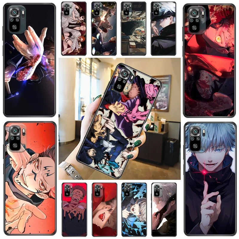 

Jujutsu Kaisen Fushiguro Megumi Satoru Gojo Yuji Itadori Sukuna Phone Case For Xiaomi Redmi Note 10 Pro 10T 5G 10S Funda