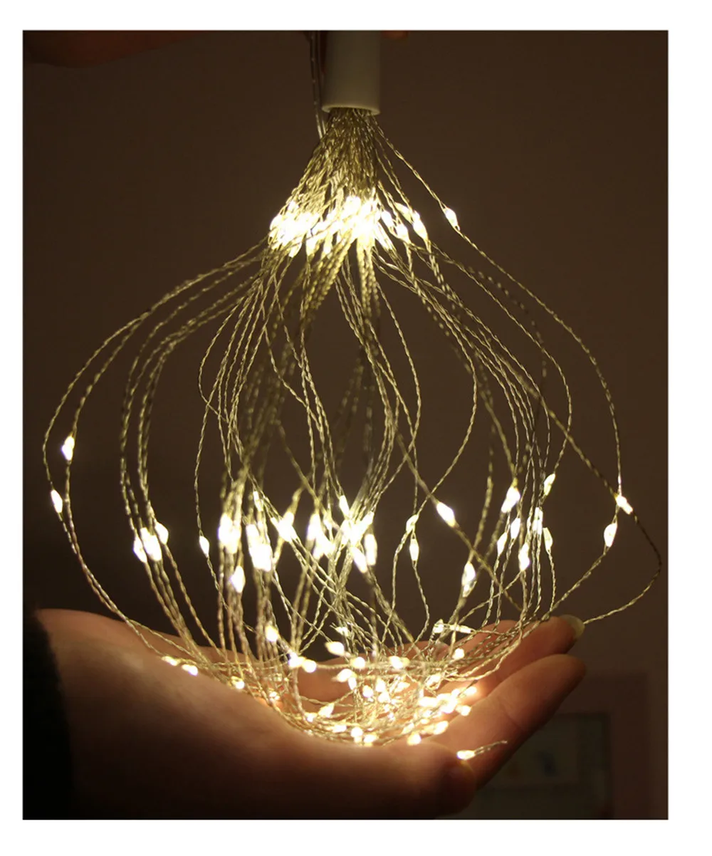 Горячее предложение 120/200LED фейерверк Солнечная Гирлянда DIY светильник домашний сад медный провод Светильник Фея Открытый Солнечный питание Рождественская вечеринка Декор