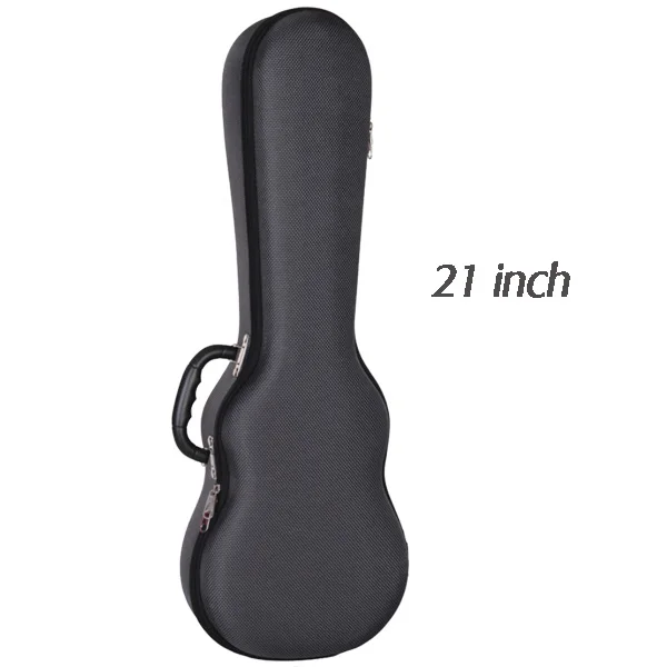 Футляр для укулеле жесткая коробка концертный тенор 21 23 26 дюймов Ukelele серый красный синий черный Мини гитара аксессуары красочные - Цвет: black 21 inch