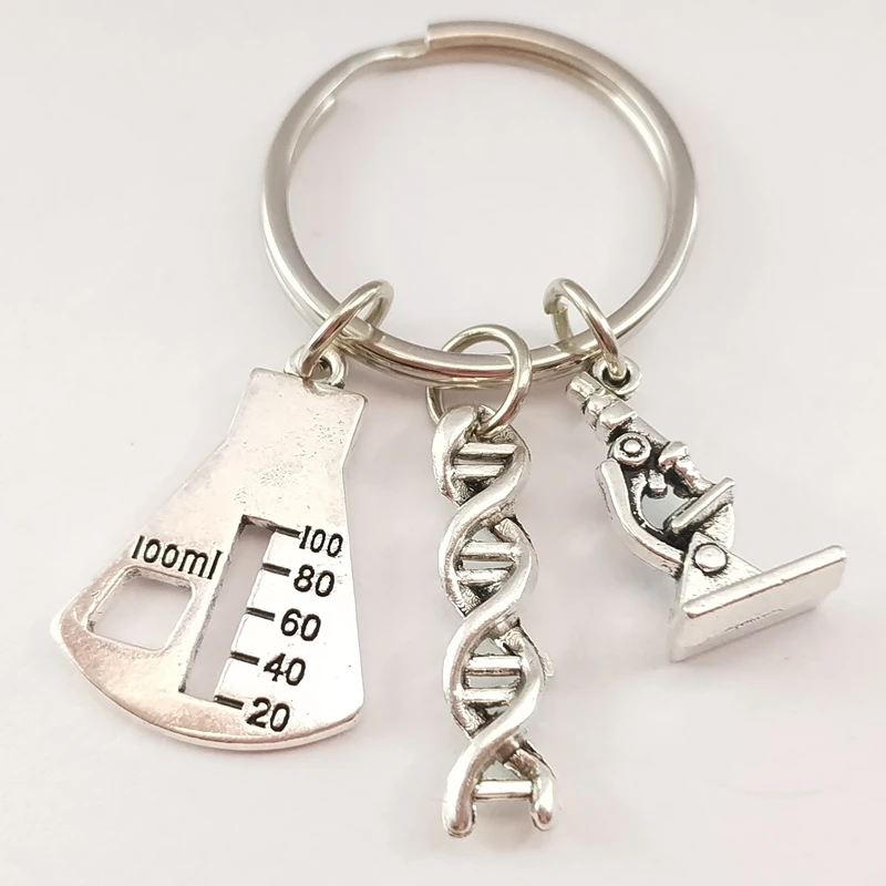 1 шт. брелок для микроскопа с молекулярной ДНК микроскопом|Брелоки| |