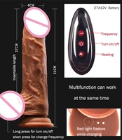 new realistic dildo remote control vibrator female masturbation sex toy sucker fixed telescopic swing heating vibrating penis