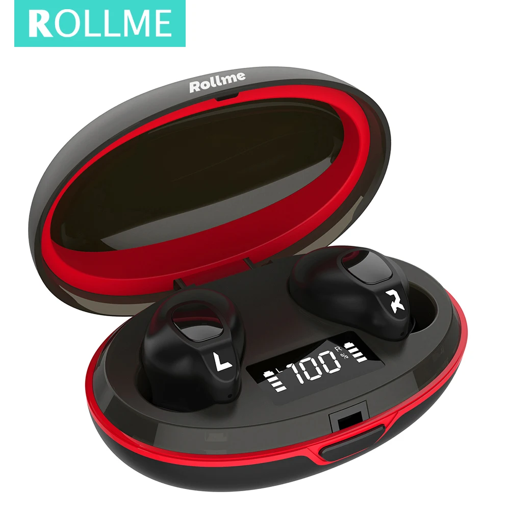 2020 Rollme T05 Bluetooth V5.0 сенсорным работы гарнитура наушники вкладыши TWS True Wireless