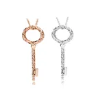 Женский браслет и ожерелье из серебра 925 пробы