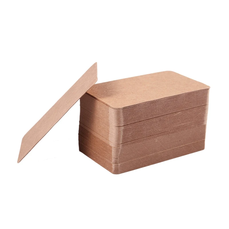 100 коричневый крафт-этикетка бумажная бирка пустая багажная карта вечерние