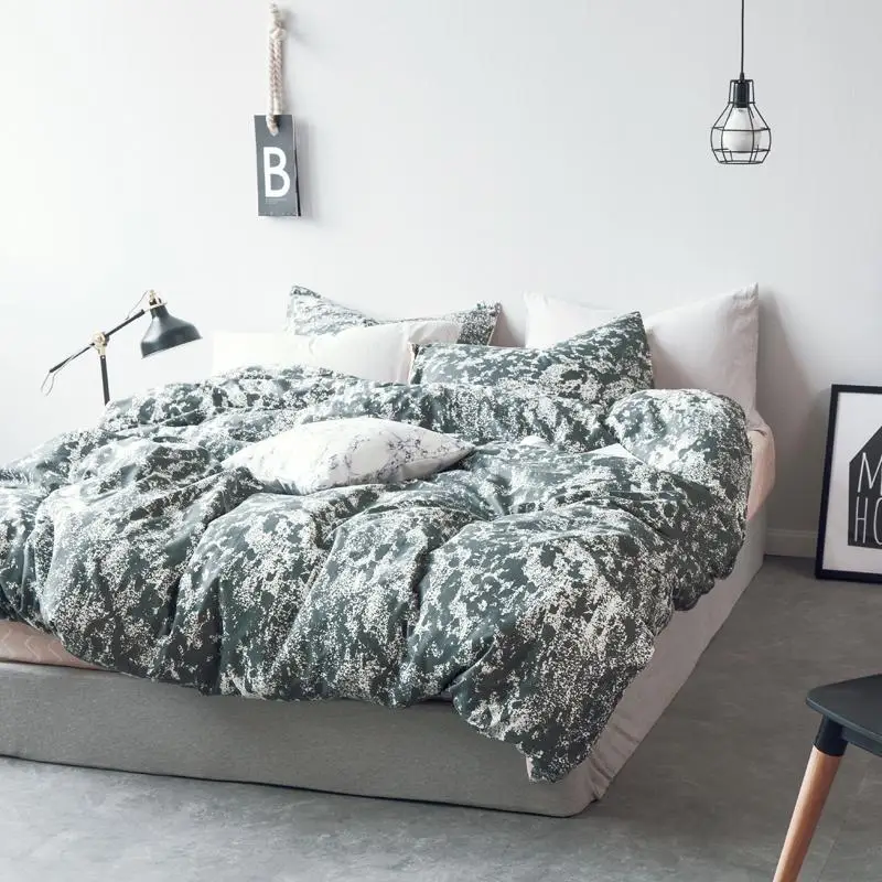 50 100% хлопок северных белыми квадратами полоски с Леопардовыми пятнами