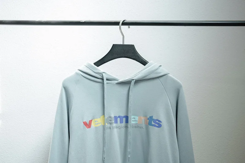 18SS Повседневная Толстовка VETE для мужчин TS с буквенным принтом светло-голубая Толстовка Vete для мужчин ts Толстовка для женщин и мужчин высокое уличное лучшее качество Vete для мужчин ts Толстовка