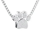 K001 ювелирные изделия для кремации в виде лап питомца кулон с пеплом медальон из нержавеющей стали искусственное ожерелье держатель зонтик для собаки кошки