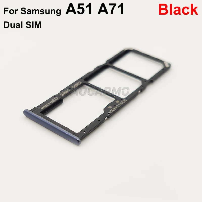 Aocarmo для Samsung Galaxy A51 A71 A515F SM A7160 SIM карта с двумя и одинарными слотами Sim карт
