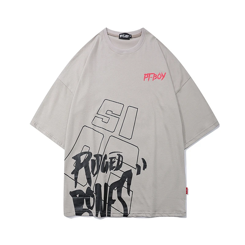 

2021 Men Hip Hop T Shirt Streetwear Creative Print T-Shirt Harajuku Cotton Casual Tshirt Summer Short Sleeve Tops Tees WQ430