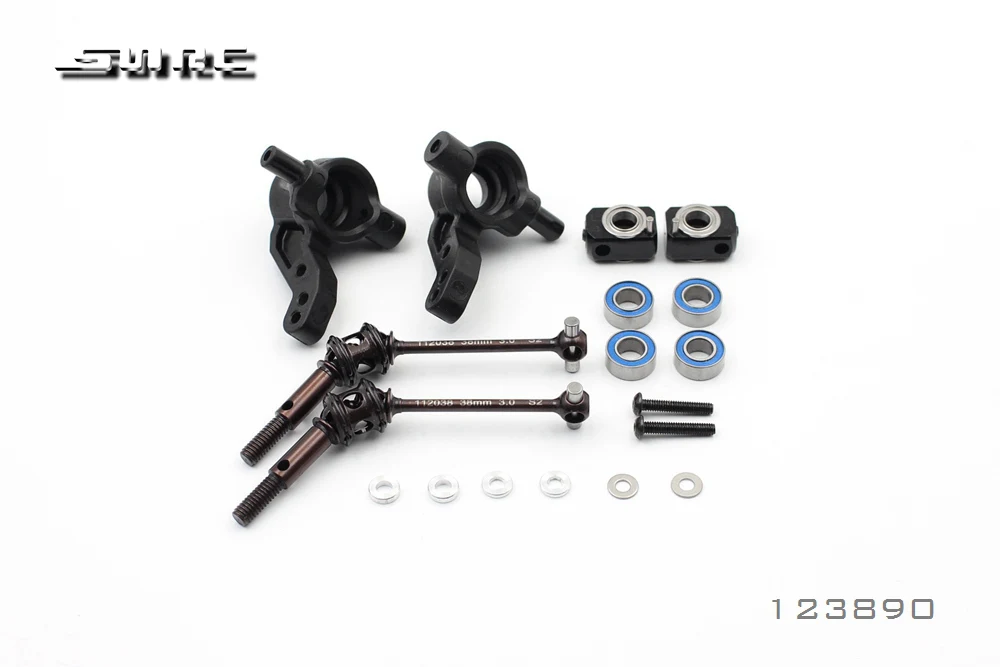 SN RC 1:10 RCAccessorie 123890 рулевое управление с CVD универсальным соединением (полный