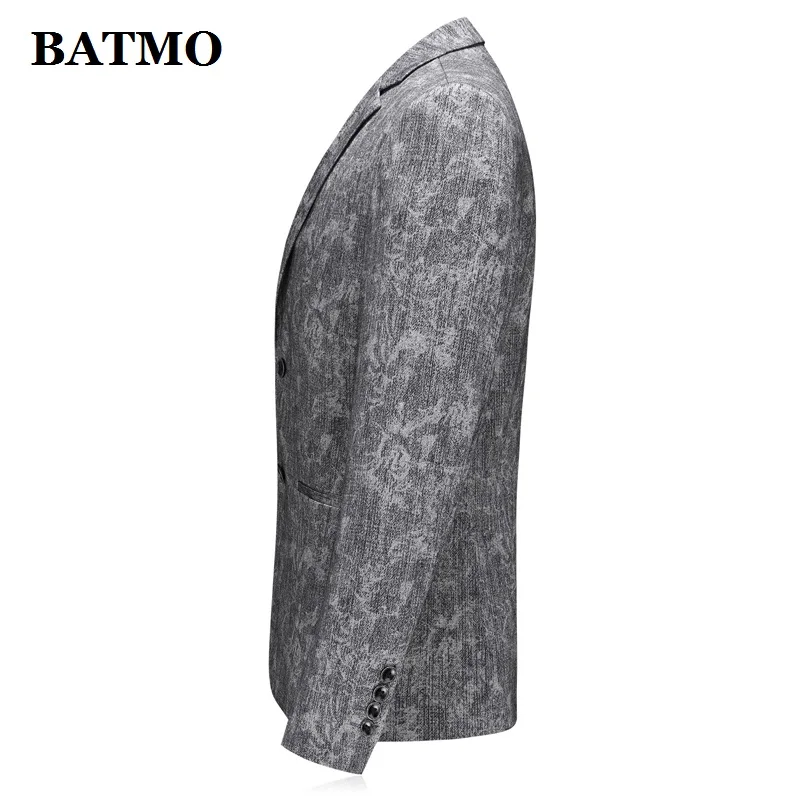 BATMO 2020 Новое поступление весенний Повседневный Серый блейзер с принтом для
