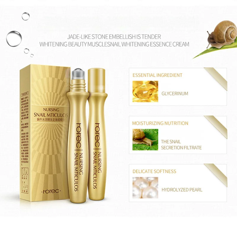 Rolling Eye Essence Ageless против морщин Snail отечности раствор гиалуроновой кислоты уход OR88|