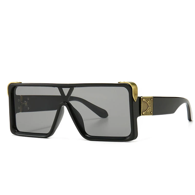 

Veshion Square One Lens Sunglasses Men Women Fashion UV400 Glasses