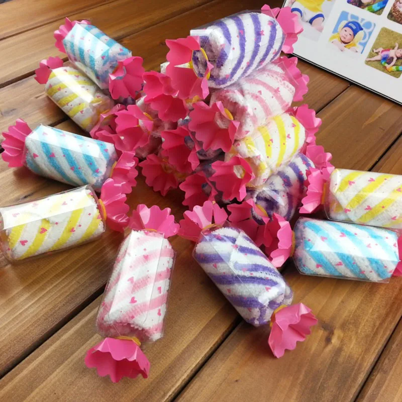 

3pcs/lot Gift Towels Creative Lovely Mini Candy Cup Cake Towel 20*20CM Hand Towel Face Towel Party Gifts Home Textile