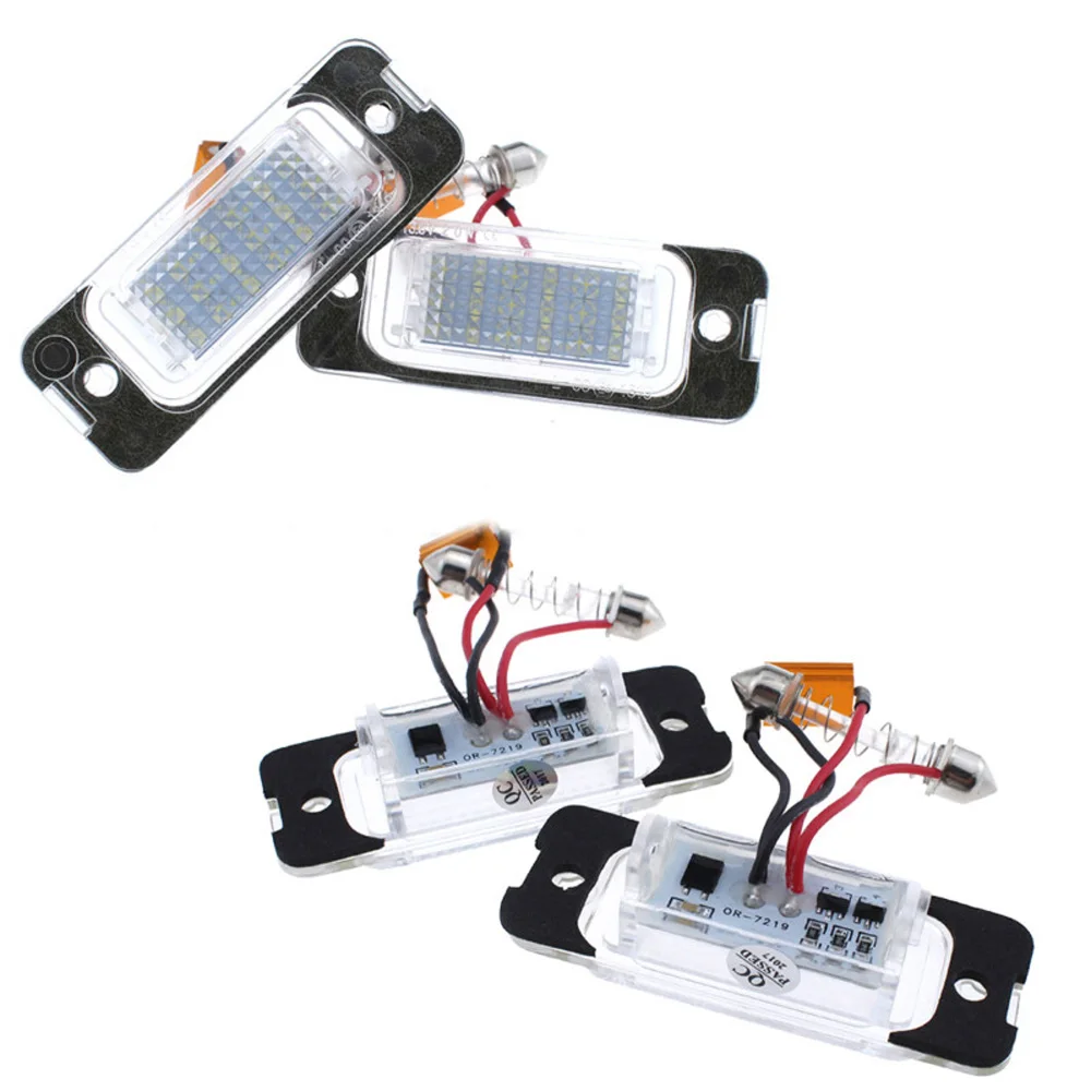1 пара светодиодный светильник номерного знака белый Canbus 6000 6500K 12 30V для Mercedes ML GL R
