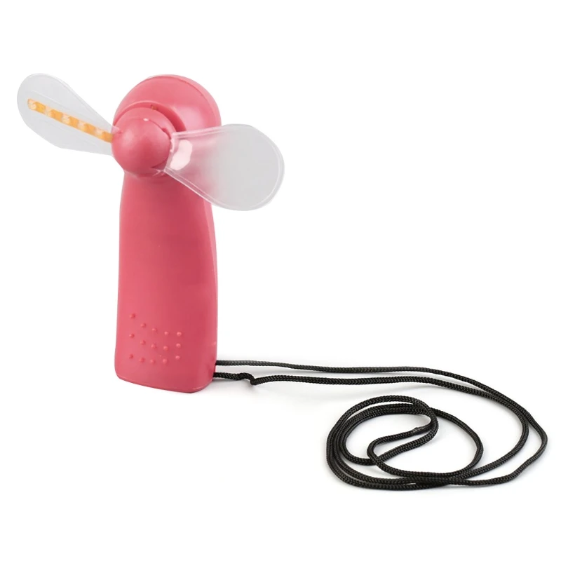 Портативный портативный вентилятор охлаждения цветной светодиодный мини