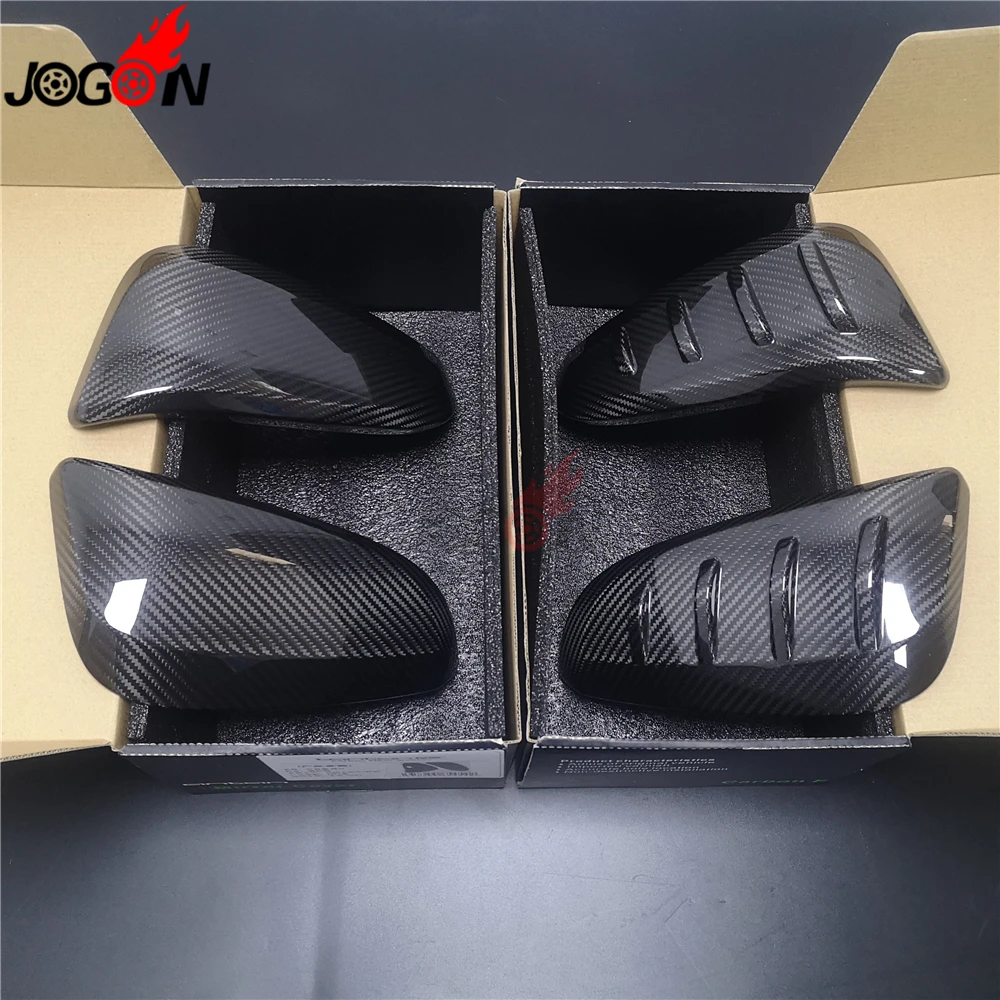 Выхлопной трубы из углеродного волокна для Toyota RAV4 Highlander Noah R80 Voxy Esquire 4runner Hilux Fortuner Innova боковой корпус бокового зеркала элемент облицовки корпуса